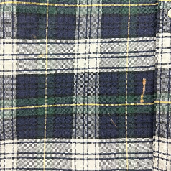 Nautica Men’s XXL Vintage 90s Plaid Button Down Shirt – Made in Jamaica - Picture 2 of 7